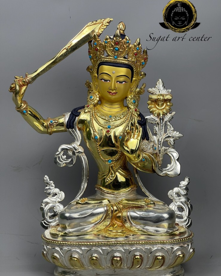 Manjushree Silver and Gold Gilded